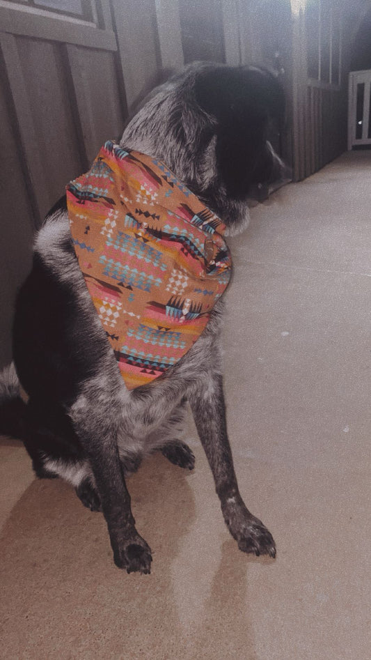 Brown Aztec bandana